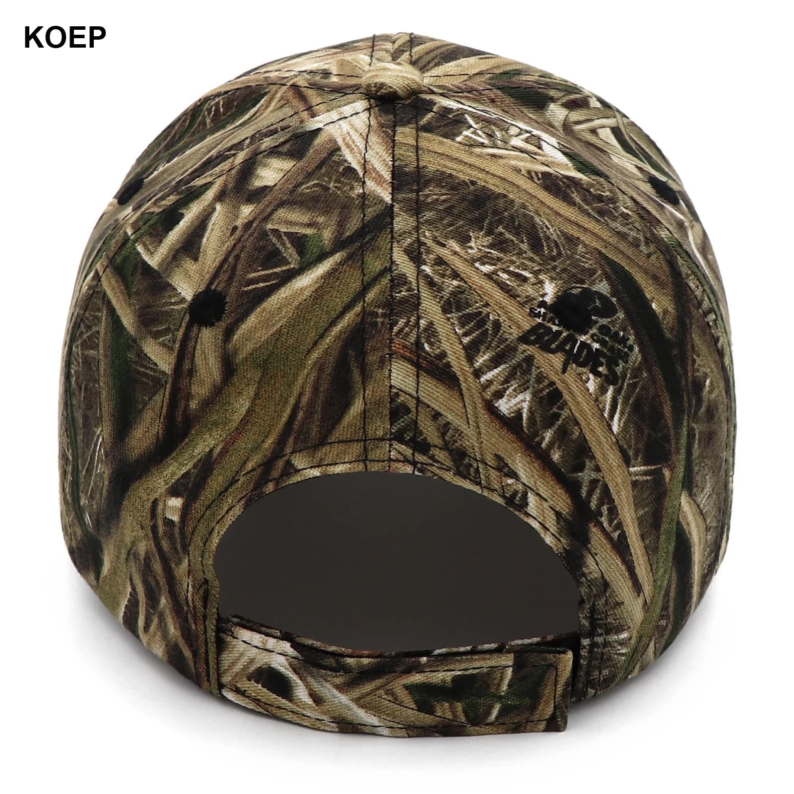 Casquette baseball pêche jungle KOEP - Camouflage roseau snapback cotton activités outdoor chasse