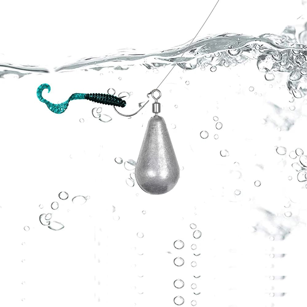 10pcs/lot Fishing Weight Sinkers 3.5g 5g 7g 10g 14g 20g Soft Bait Sinker Bass Fi
