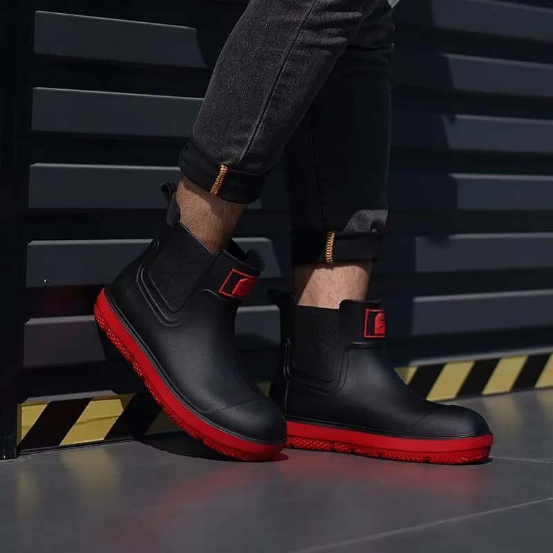 Bottes de pêche imperméables fourrées homme pour hiver avec doublure polaire chaude