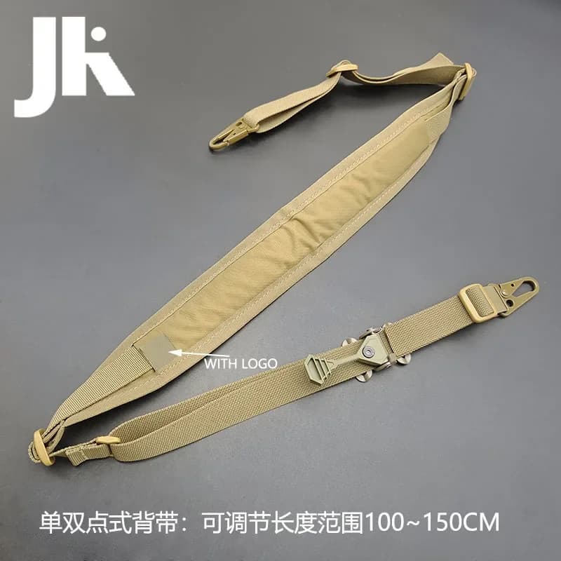 Bretelle tactique QD réglable 2 points - Pour fusil de pêche en nylon résistant à l'eau