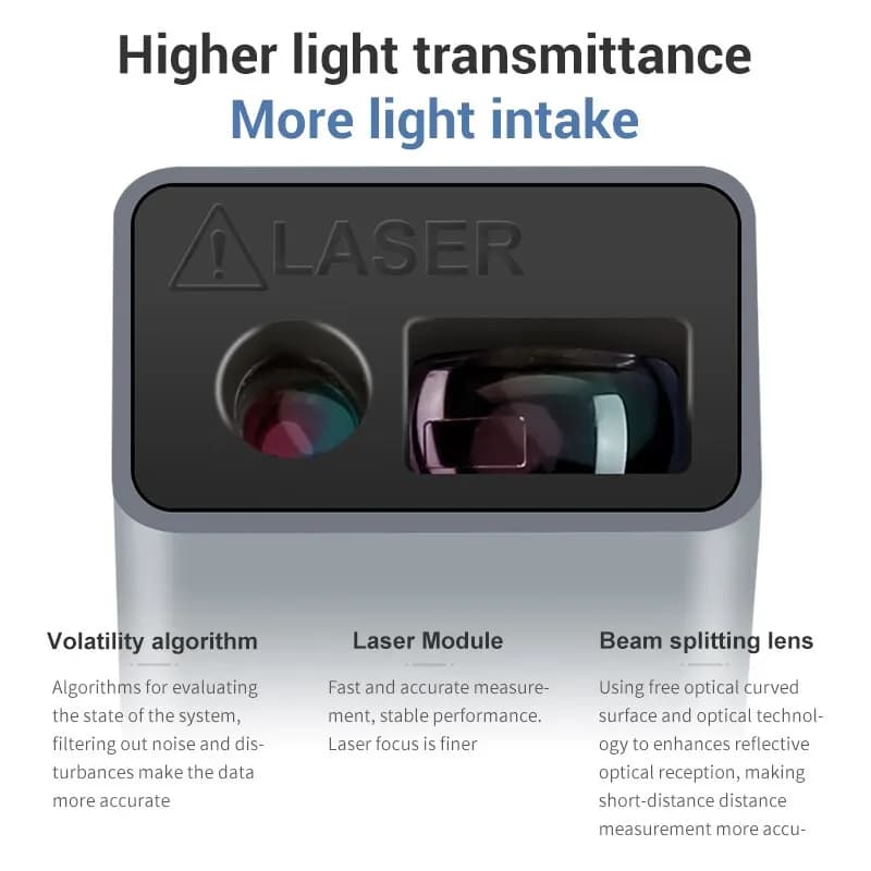 Mini télémètre laser 30M 24g rechargeable USB - Ultra-portable pour pêche précise