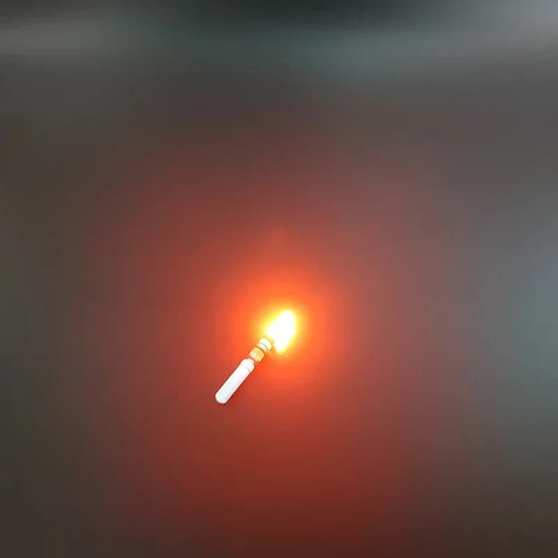 10 bâtons lumineux vert/rouge LED pour pêche nocturne - fonctionne avec piles CR322