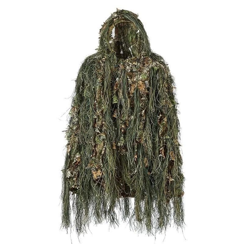 Tenue camouflage feuilles bioniques 3D bois Geely Clothing - combinaison Ghillie chasse pêche