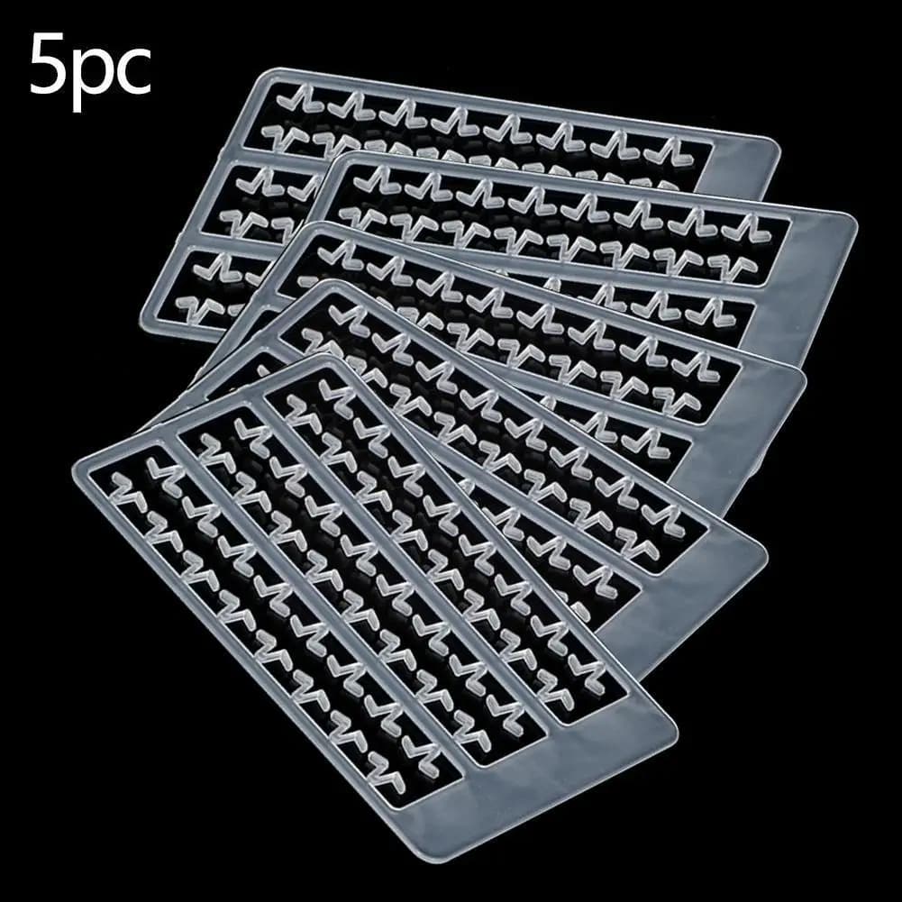 5 stops plastique pour montages carpistes - arrêts de perçage bouillettes et sécurisation hair rig