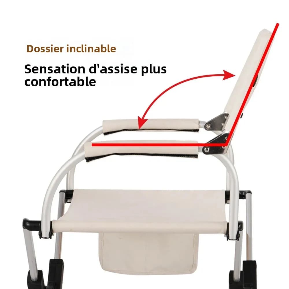 Chaise pliante réalisateur alliage aluminium légère pour pêche plage camping randonnée siège voyage