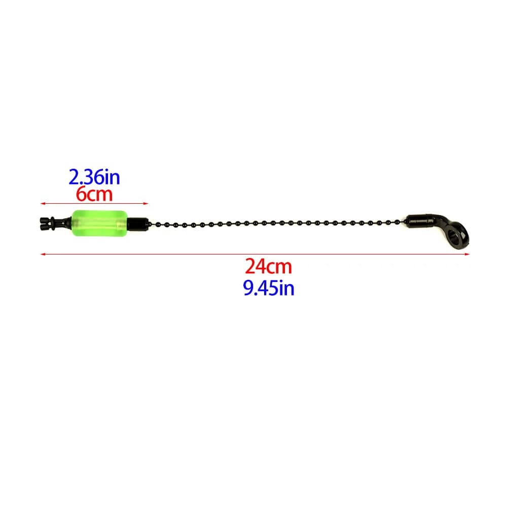 Indicateurs de touche Swinger sensibles 2 pièces 6 couleurs - Détection pour pêche à la carpe B2041