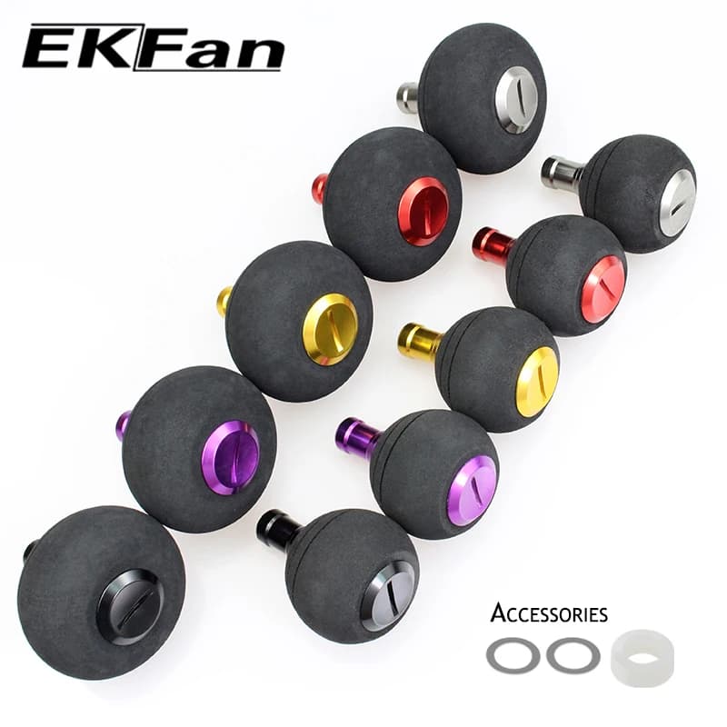 Boutons EVA EKfan 38/50MM Roulements 7x4x2.5MM Axe 4MM Manette Moulinet SHI&DAI DIY Pêche
