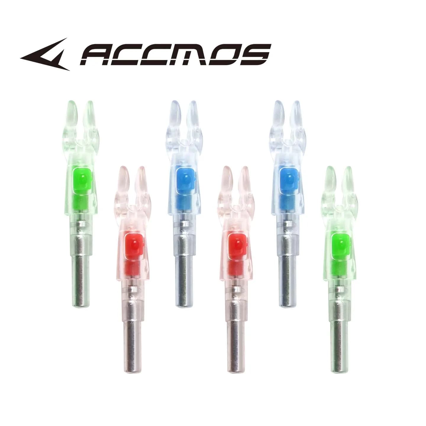 Encoches LED 12pcs multi-couleurs pour fûts 4.2/5.2/6.2mm - accessoire chasse pêche nocturne