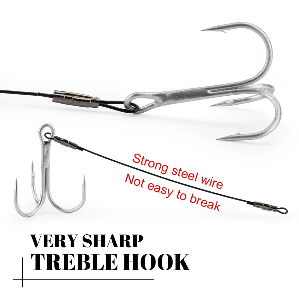 Montage pike fishing Spinpoler avec triple hameçon corkscrew pour leurres souples shad et softbaits