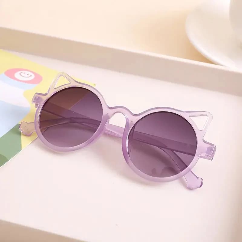 Lunettes de soleil enfants oreilles animaux mignons vintage protection solaire pêche famille