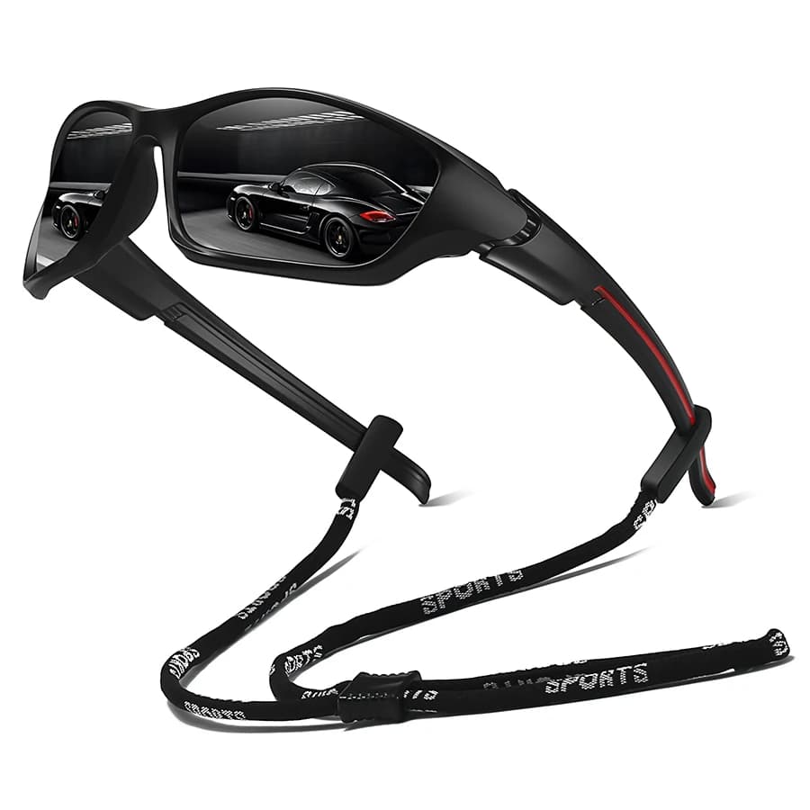 Lunettes de pêche montagne avec chaîne sport outdoor protection UV pour randonnée pêche