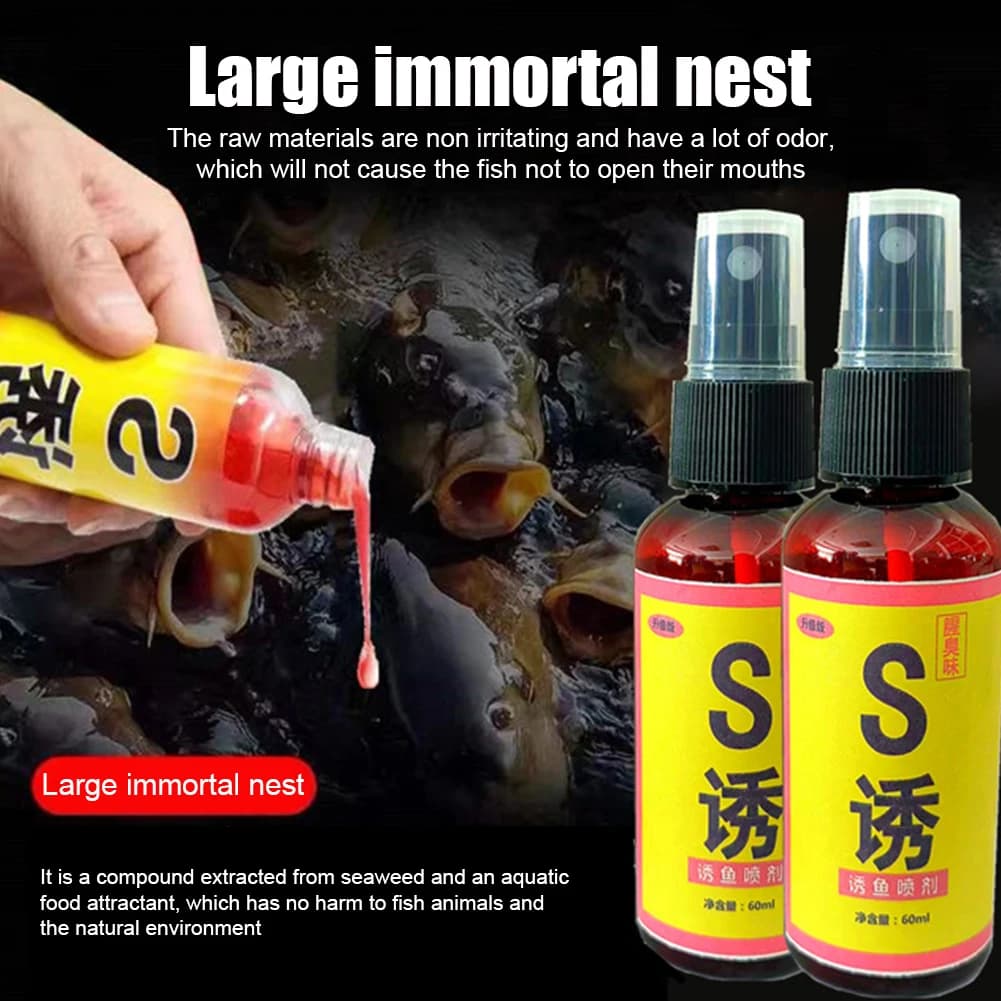 Appât liquide carpe et carassin crucian 60ml additif pour amorçage et pêche au coup