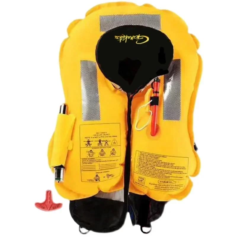 Veste de pêche gonflable automatique pour homme sans bouteille de gaz ceinture flottabilité
