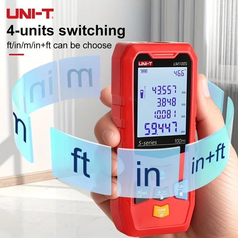 Télémètre laser UNI-T LM série 40-120m portable pour pêcheurs et techniciens extérieurs