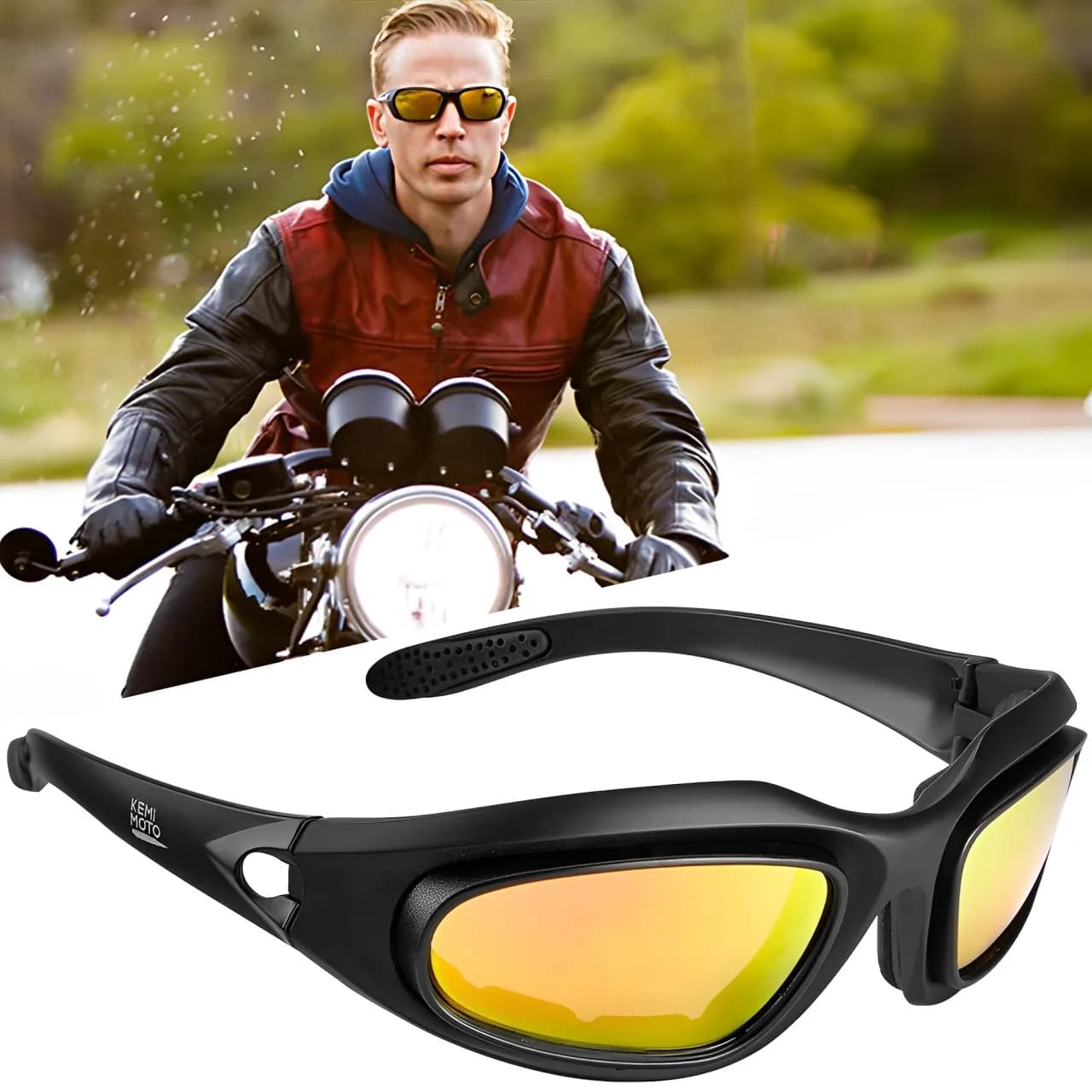 Lunettes de sport tactiques C5 polarisées 4 verres pour tir, chasse, randonnée et pêche