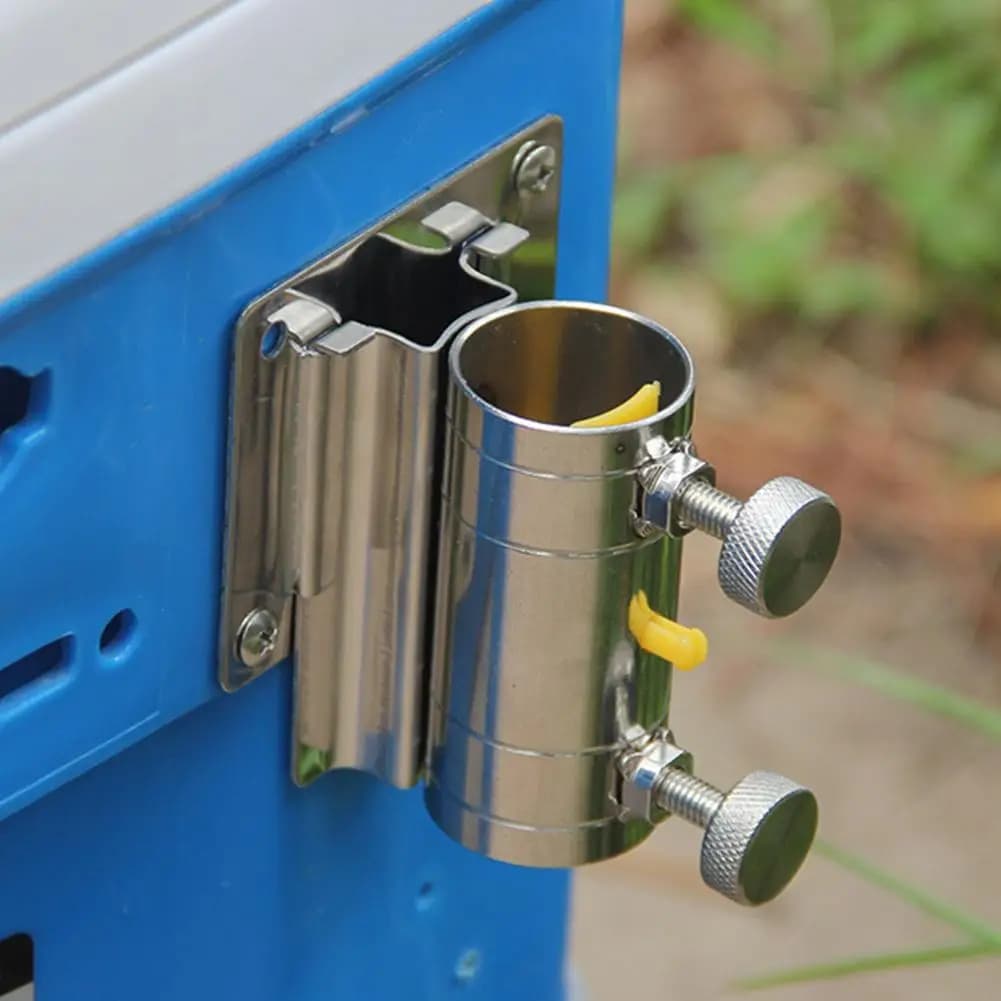 Support parapluie réglable pour boîte de pêche avec base stable pour pêche confortable