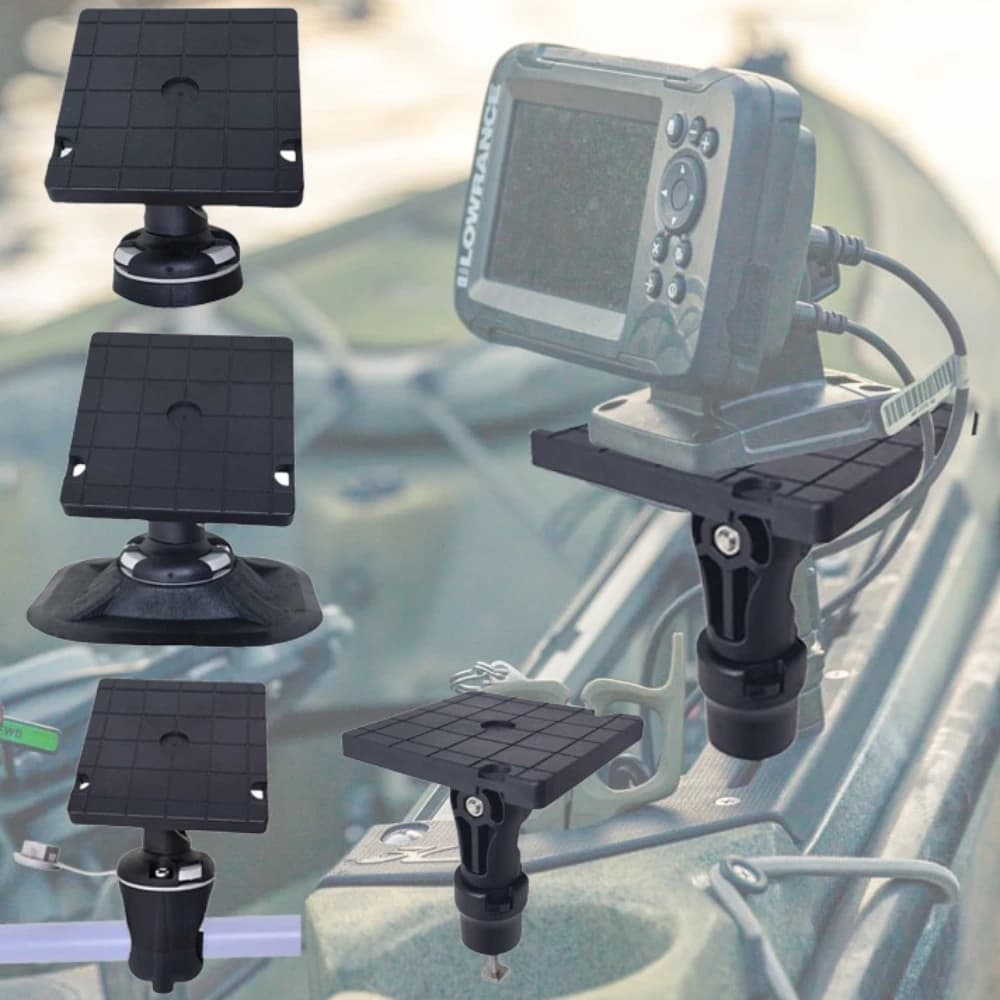 Support électronique pour kayak sur rail - Montage GPS, sondeur et fishfinder pour canoë et SUP