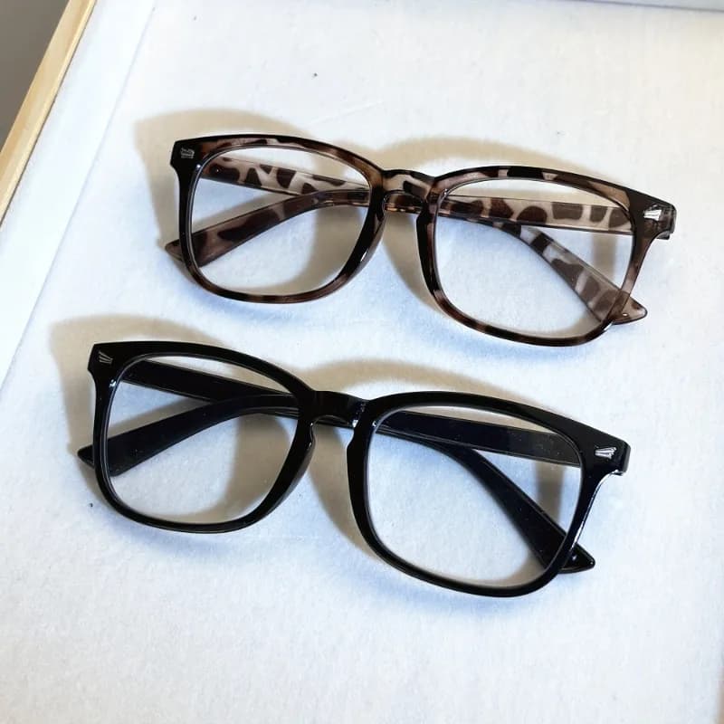 Lunettes anti-lumière bleue vintage cadre carré pour pêcheuses - lecture et navigation écran
