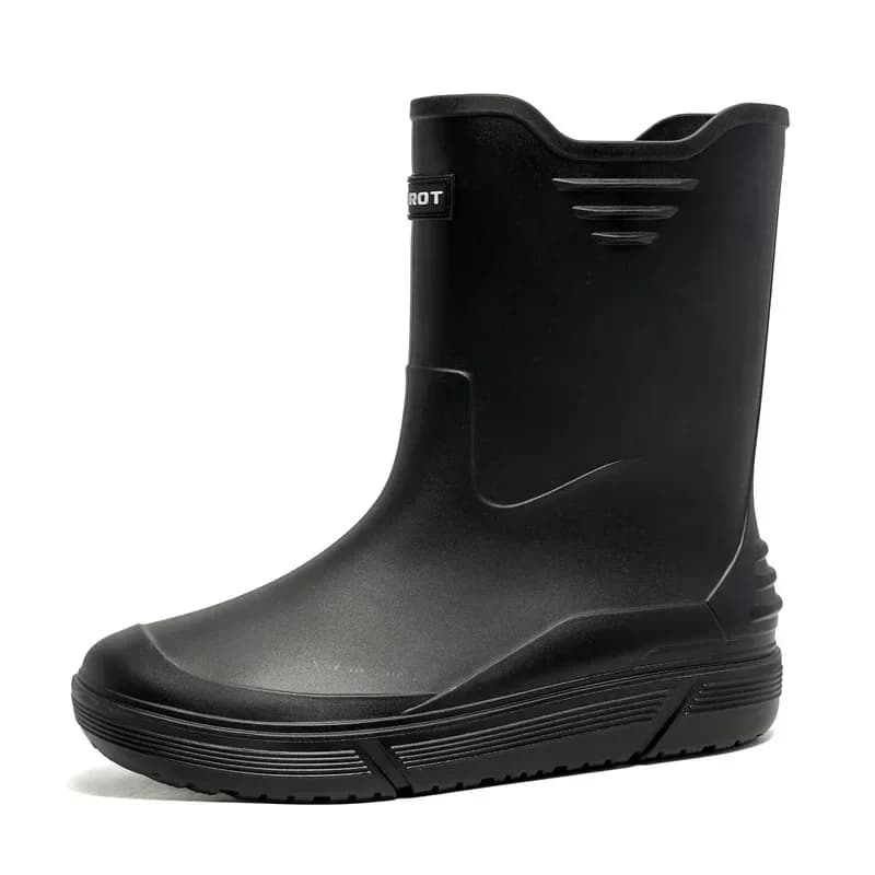Cross-border Korean mid-calf rain boots men's non-slip wear-resistant rain shoes