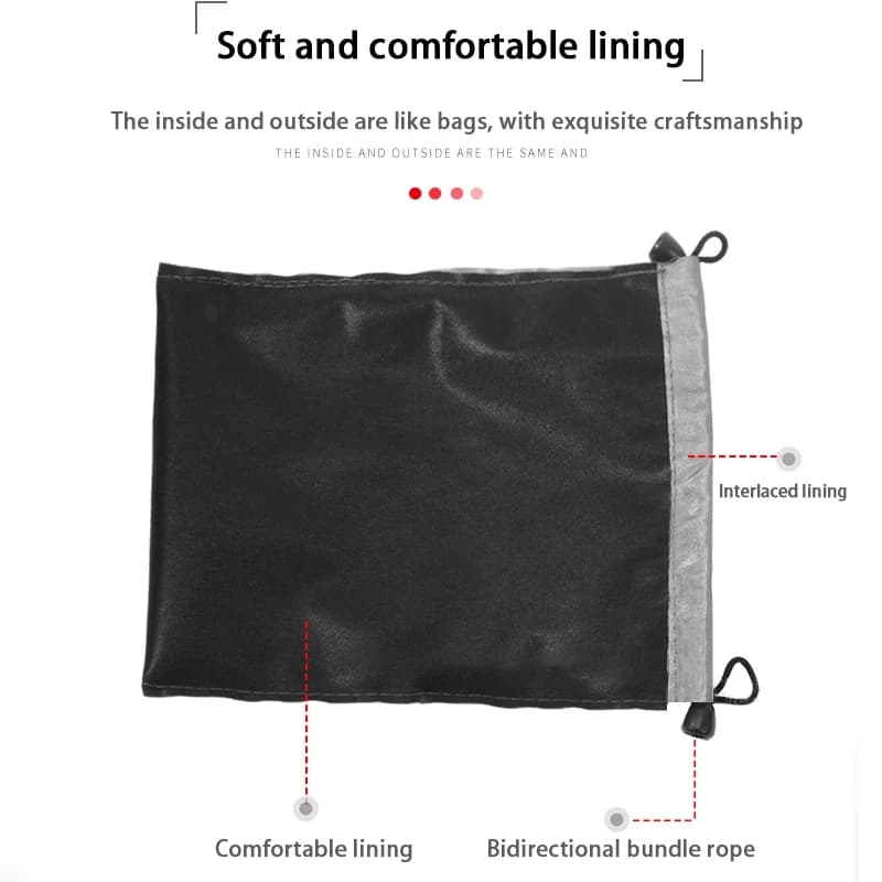 Pochette étanche écouteurs câbles données rangement anti-poussière avec cordon de serrage pour pièces lunettes
