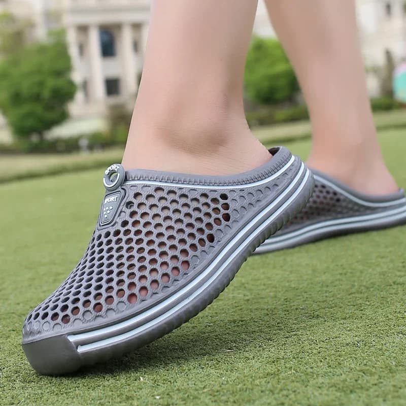 Chaussures aquatiques unisexe sandales plage couple évacuation eau flip flops outdoor slippers homme