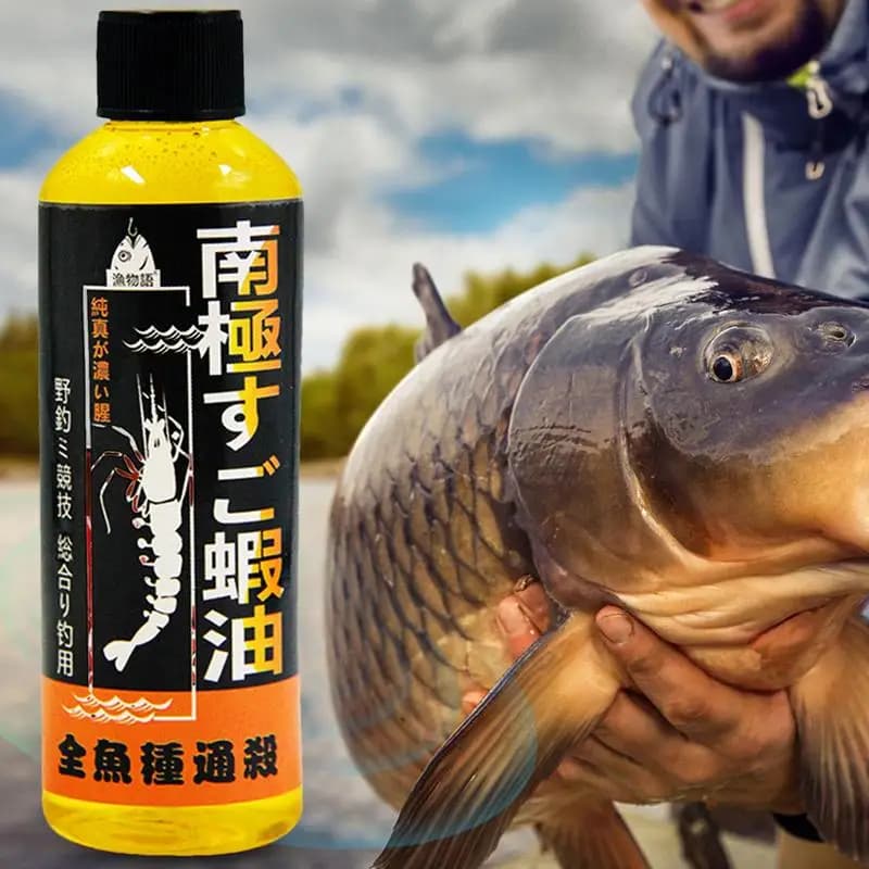 Huile de krill antarctique pour carpe - attractant protéiné à base de crevettes pour pêche sportive