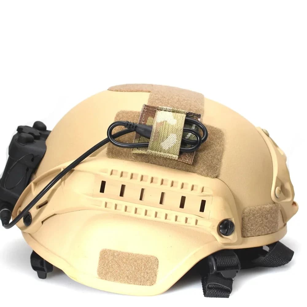 Organisateur câble casque audio tactique - Sangle élastique rangement fil intercom pêche