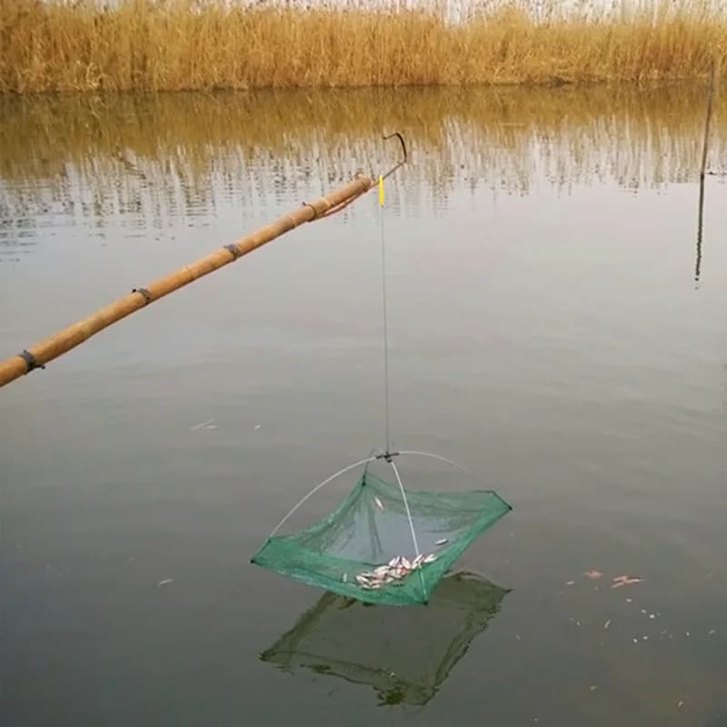 Piège à crabes parapluie avec appât - Filet de pêche pratique pour réapprovisionner poissons et crevettes