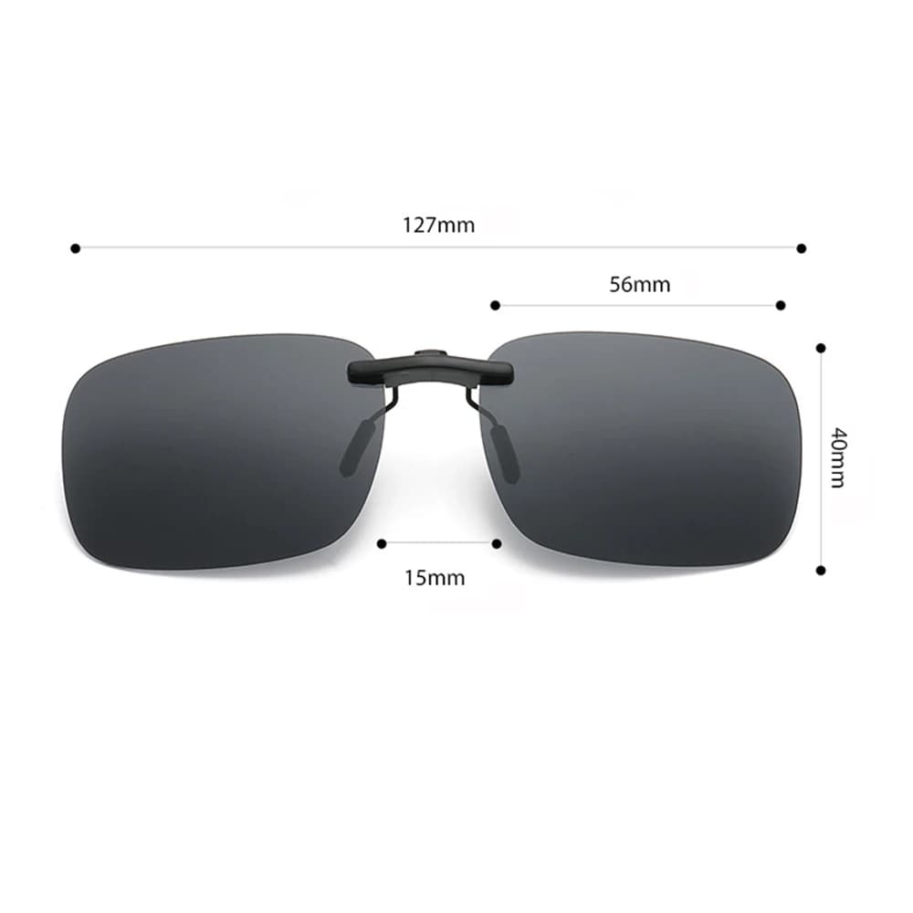 Lunettes clip-on polarisées sans monture KLASSNUM pour pêche - Anti-éblouissement UV400 - Homme Femme