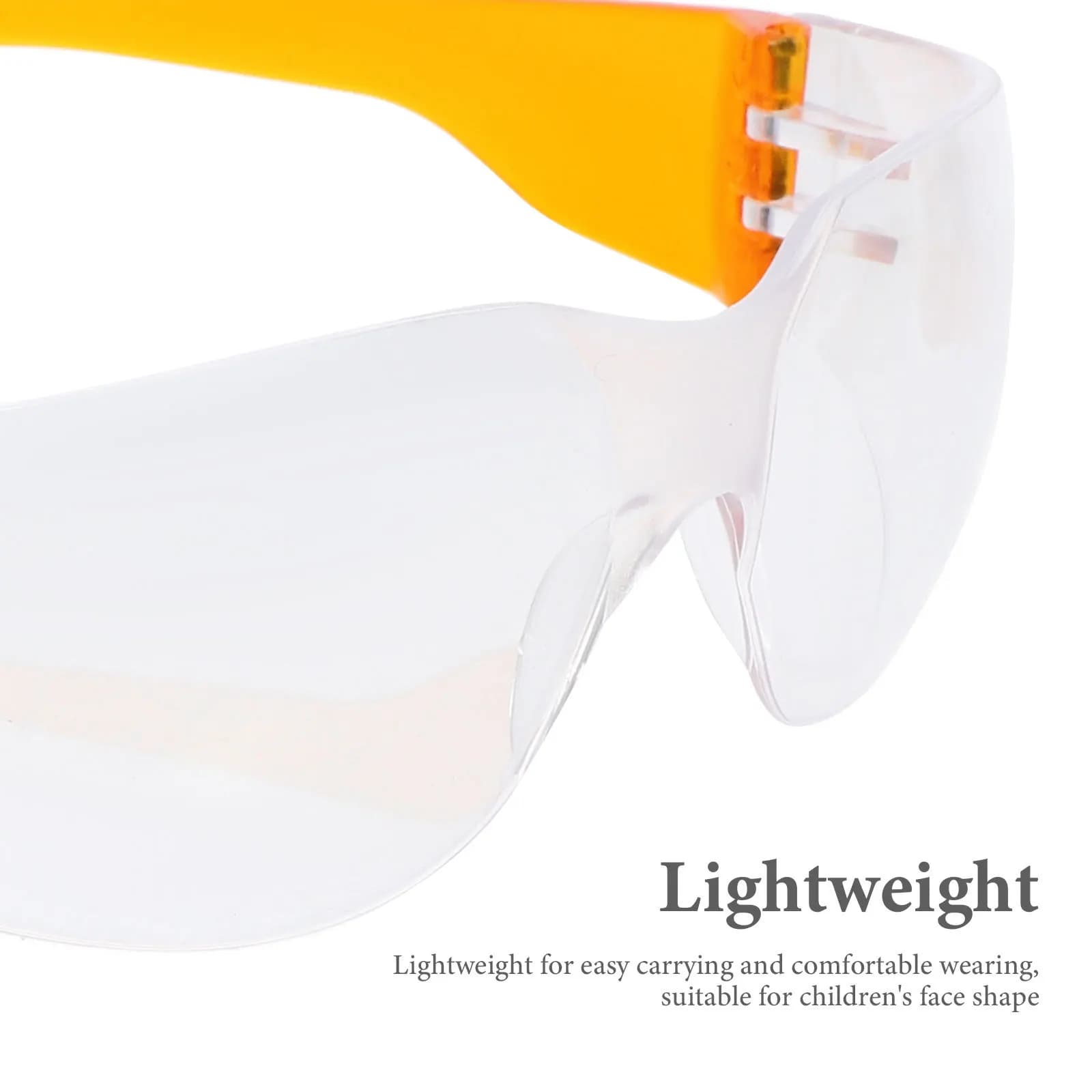 12 paires de lunettes de protection orange enfants anti-rayures pour labo sciences fête - Unisexe