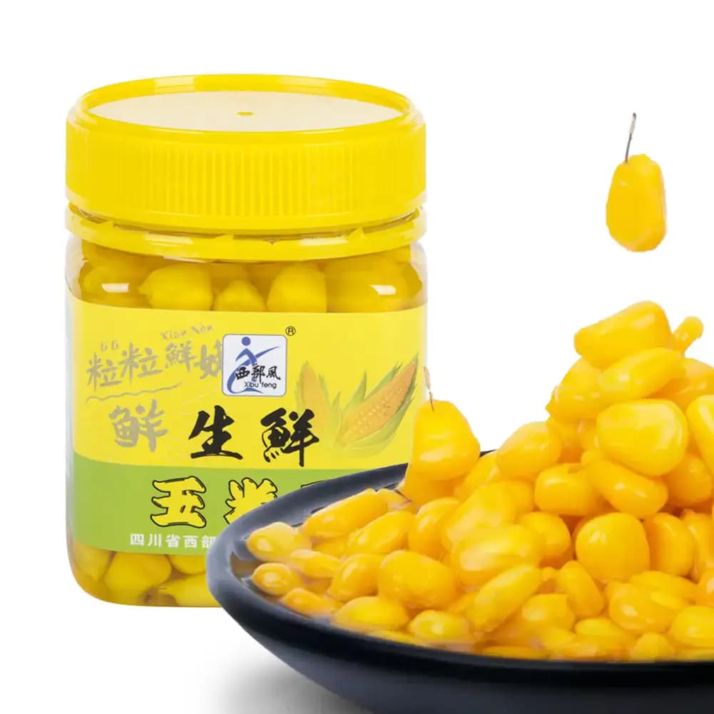 Appât 180g maïs frais pour carpe herbivore et amour noir - Pêche lac et réservoir