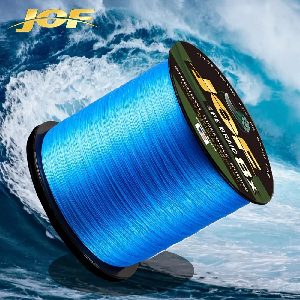 Ligne de pêche tressée JOF X8 PE 8 brins 500 mètres pour la pêche de la