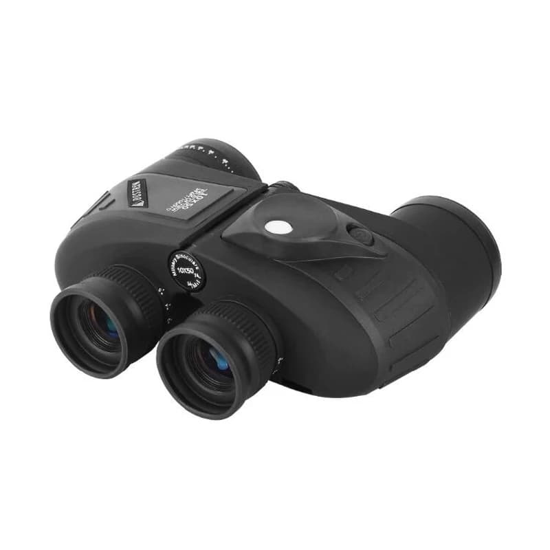 Jumelles 10x50 marine militaire étanches avec télémètre boussole prisme BAK4 observation oiseaux chasse