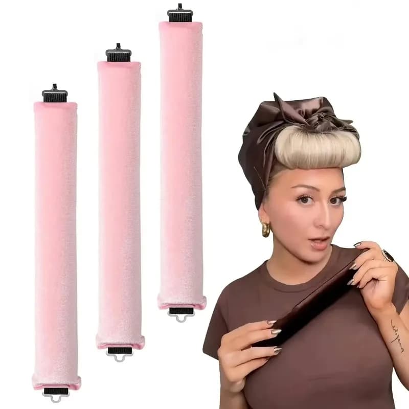 Rouleaux de mise en plis sans chaleur pour pêcheurs - Accessoire capillaire pratique pour journées de pêche