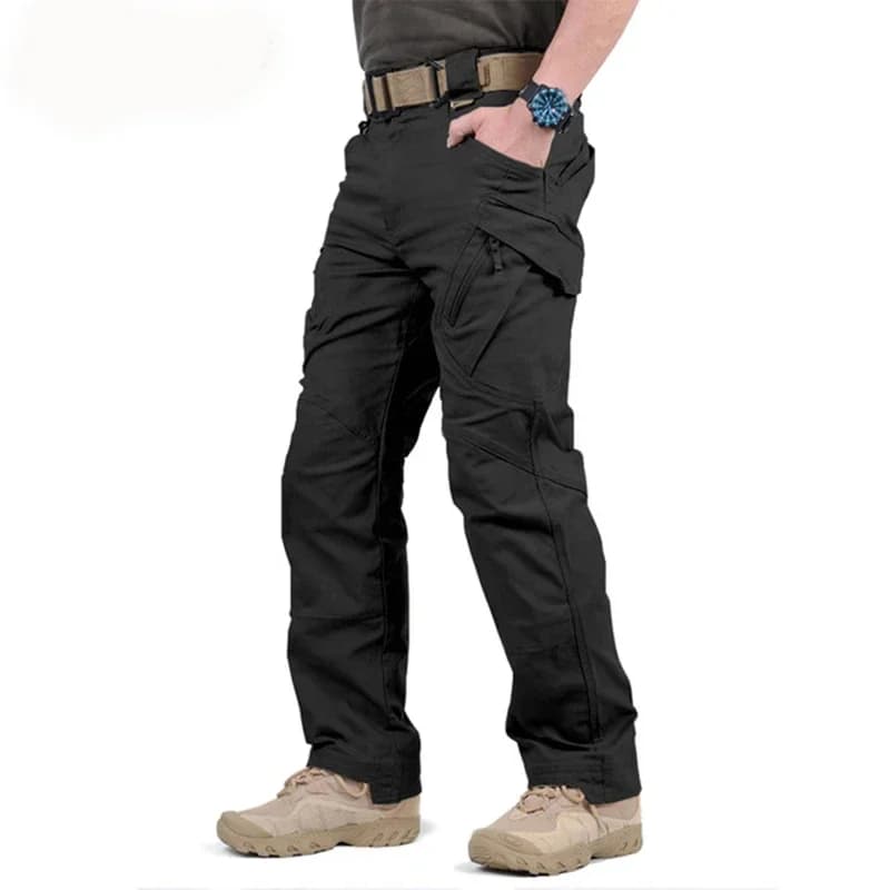 Pantalon cargo tactique 5XL grande taille - Randonnée pêche élastique poches imperméable résistant
