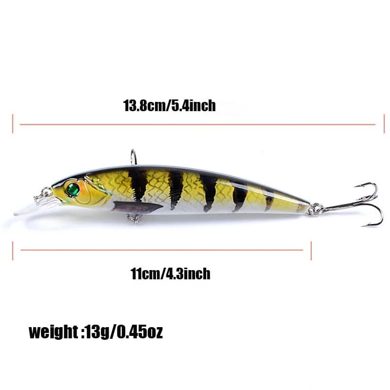 Leurre pêche 13g leurre minnow coulant 1 ou 3 pièces appât artificiel coloré pour carnassiers