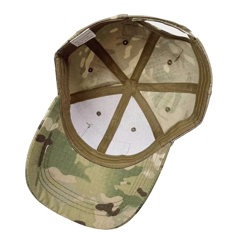 Casquette camouflage pêche polyvalente - Sports outdoor, randonnée et pêche tous terrains