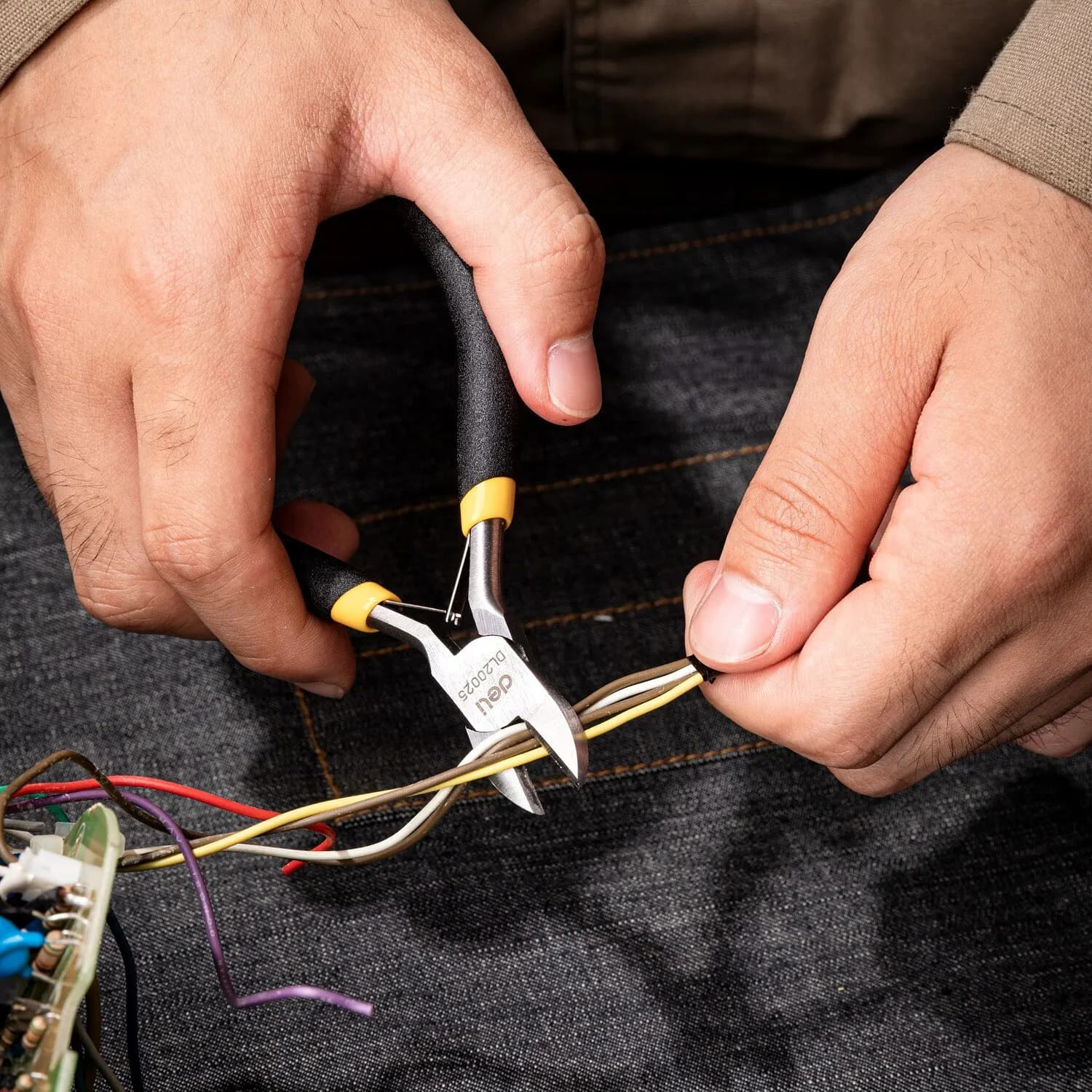 Pince coupante diagonale universelle 4.5 pouces DeLi - Outil multifonction pour électricien et bricolage