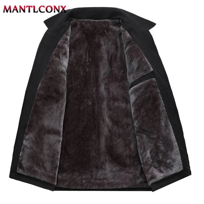 Veste polaire épaisse homme coupe-vent hiver automne blazer chaud manteau décontracté affaires