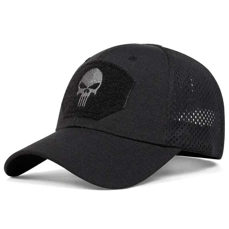 Casquette Militaire Camouflage à Carreaux - Protection Soleil Maillée Sport Outdoor Pêche
