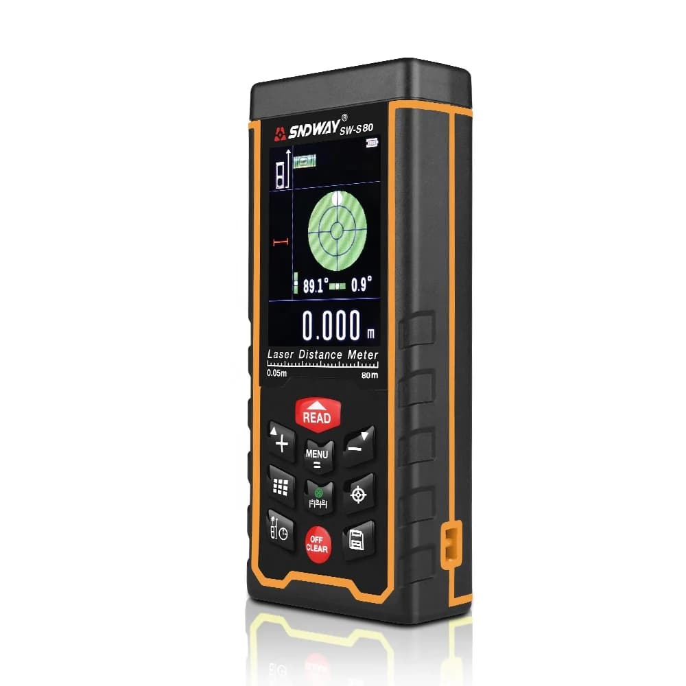 Télémètre laser SNDWAY 80m/120m avec fonction caméra numérique et mesure d'angle pour pêche précise