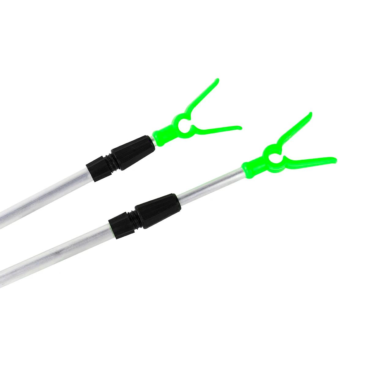 2 supports canne à pêche réglables aluminium 47/77cm - Support réglable pour canne pêche - Accessoire pêche polyvalent