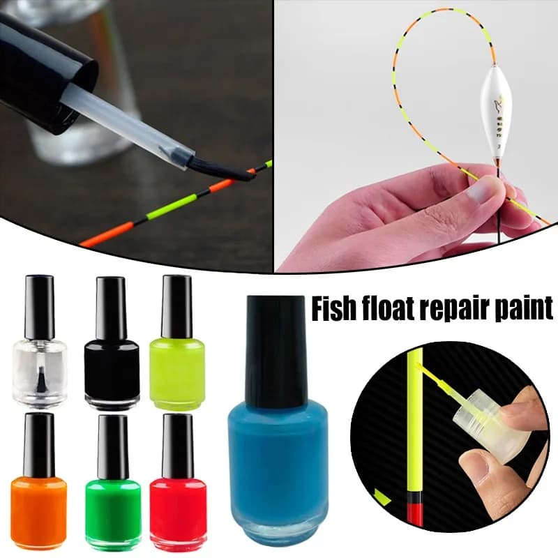 Peinture fluorescente pour flotteurs de pêche réparation rapide outil DIY amorce