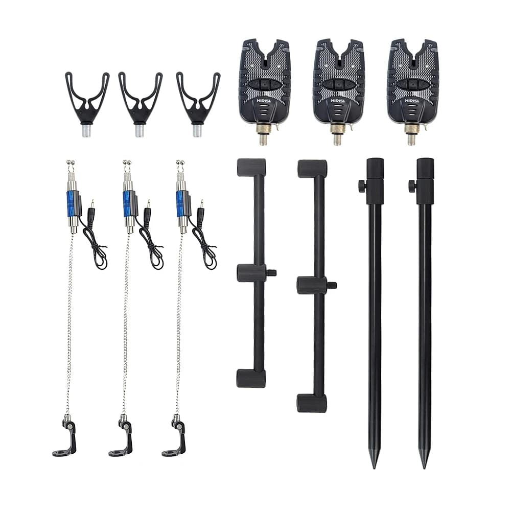 Set alarme de touche et swingers pour carpe - Support de canne trépied barre buzzer équipement carpe