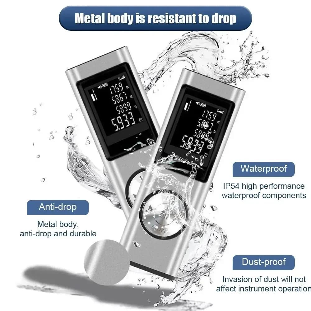 Mini télémètre laser portable - Mesure d'angle et distance pour pêche précise et construction