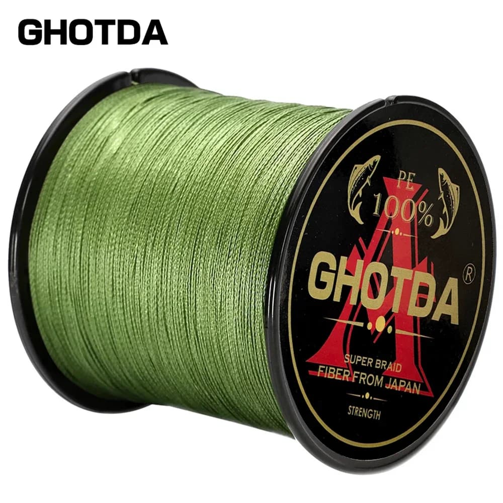 Ligne de pêche GHOTDA multifilament 4 brins 10-120lb pour carpe, bobine 300m 500m 1000m