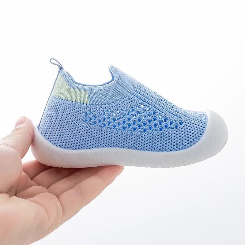 Chaussures bébé 0-3 ans maille tricot respirantes été anti-dérapantes pour initiation pêche