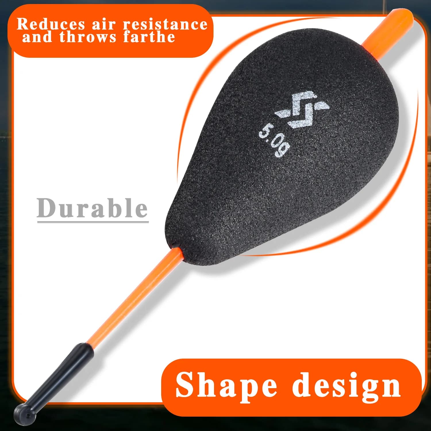 Flotteur de pêche lumineux nuit Sougayilang 1 ou 5 pièces EVA professionnel pour pêche verticale