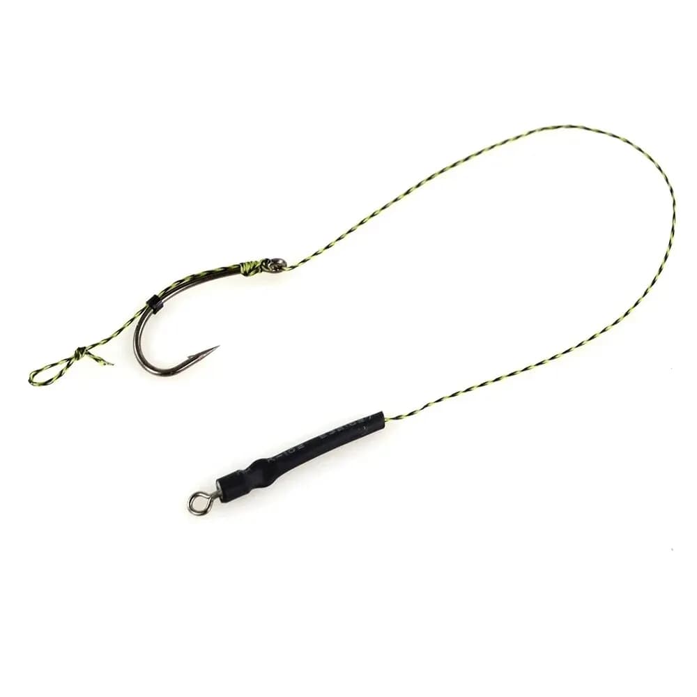 Kit de montage Hair Rig prêt à pêcher Hirisi TS113 - 6 hameçons carpe avec ligne et boilie