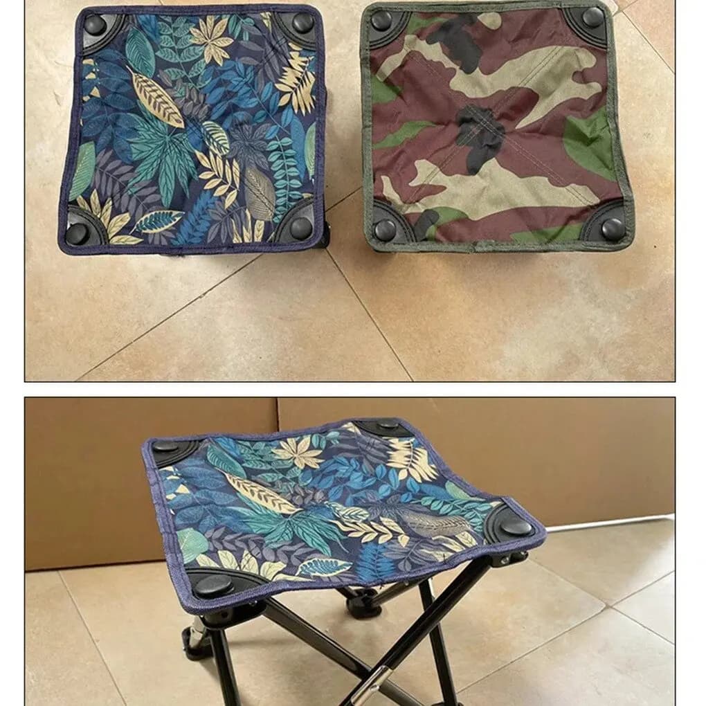Tabouret pliant portable pêche randonnée camping plage siège dépliable léger